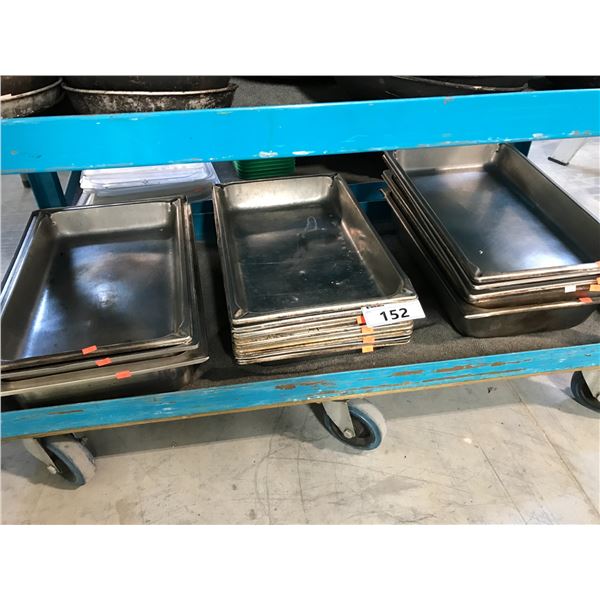 LOT OF STAINLESS STEEL WARMING PANS