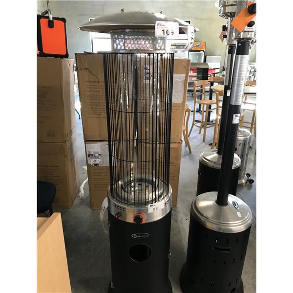 PARAMOUNT PH-F-122 BLACK PROPANE SPIRAL FLAME TUNNEL OUTDOOR PATIO HEATER