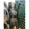 Image 2 : LOT OF 20 BLACK PLASTIC PATIO CHAIRS