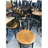 Image 2 : LOT OF 16 BLACK FRAMED/TAN BISTRO CHAIRS