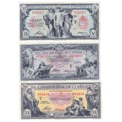 Bank of Commerce $5, $10 & $20 1935
