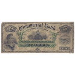 Commercial Bank of Newfoundland $5 1888