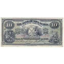 The Bank of Nova scotia, $10.00 1924, Fine +