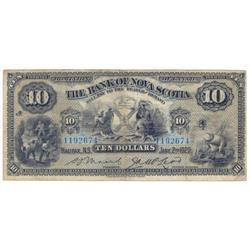 The Bank of Nova Scotia,  $10.00 1929, Fine
