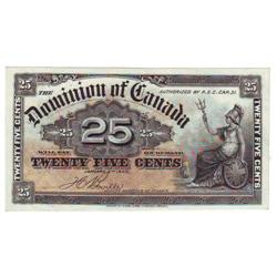 Dominion of Canada, $0.25 note 1900, AU