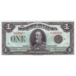 Dominion of Canada, $1.00 note 1923, EF