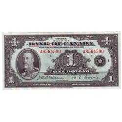 Bank of Canada, $1.00 note 1935, EF