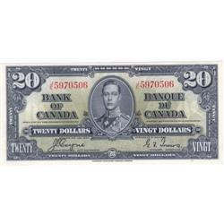 Bank of Canada, $20.00 note 1937, AU-UNC