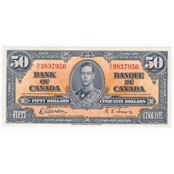 Bank of Canada, $50.00 note 1937, UNC-60
