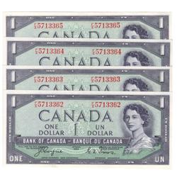 Bank of Canada, $1 Devil's Face 1954, Gem UNC