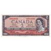 Image 1 : Bank of Canada, $2.00 Devil's Face 1954, EF