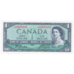 $1.00 Replacement note 1954, EF