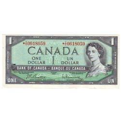 $1.00 Replacement Note 1954, UNC-60