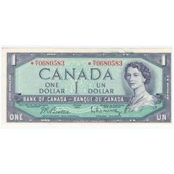 $1.00 Replacement note 1954, UNC