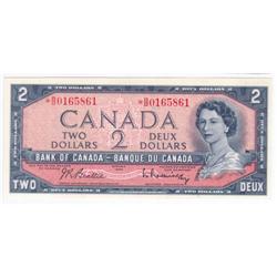 $2.00 Replacement note 1954, Choice-Gem UNC