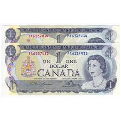 Bank of Canada, $1.00 note 1973, Choice UNC