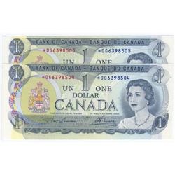 $1.00 Replacement note 1973, Choice UNC