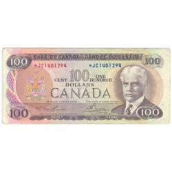 $100.00 Replacement note 1975, VF