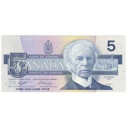 $5.00 Insert note 1986, Gem UNC