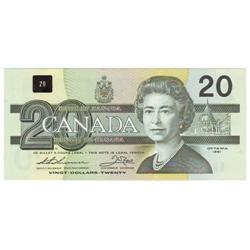 $20.00 replacement note 1991, UNC-63