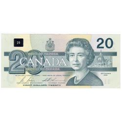 Bank of Canada, $20.00 note 1991, AU