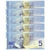 Image 1 : Special series of 5 x $5 notes 2001, UNC-65