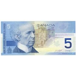 $5.00 Insert note 2001, Choice UNC