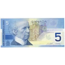 $5.00 Insert note 2001, Gem UNC