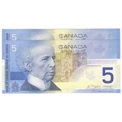 2 consecutive $5 Insert notes 2004, Gem UNC