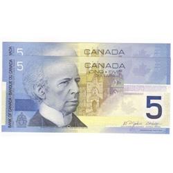 2 consecutive $5 Insert notes 2004, Gem UNC