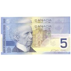 2 consec. $5 Insert notes Choice to Gem UNC