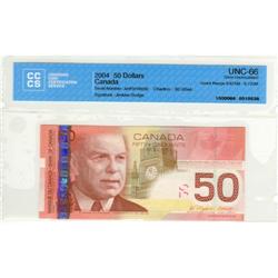 $50.00 Insert note 2004, UNC-66