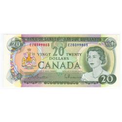 Bank of Canada, $20.00 Error note 1969, UNC