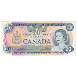 Bank of Canada $20 4 Digit Radar note 1979 VF