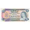 Image 1 : Bank of Canada $20 4 Digit Radar note 1979 VF