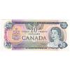 Image 1 : Bank of Canada $20 4 Digit Radar note 1979 VF