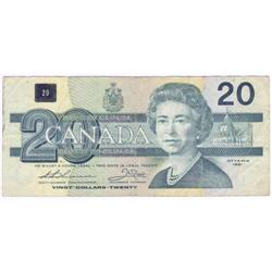 $20.00 Replacement Radar note 1991 Fine