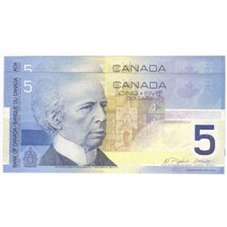 2 consec. $5.00 Insert notes 2005 UNC