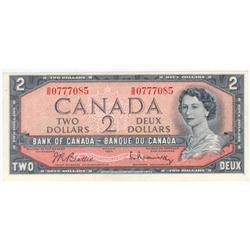 Bank of Canada $2.00 Test note 1954, UNC