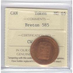 Breton # 585, ICCS MS-65.
