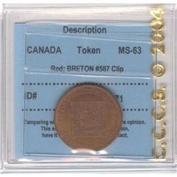Breton # 587, CCCS MS-63