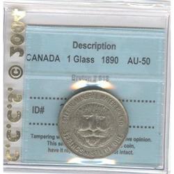 Breton # 618, 1890 CCCS AU-50