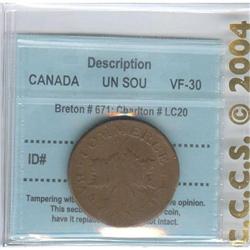 Breton # 671 Charlton #LC20, CCCS VF-30