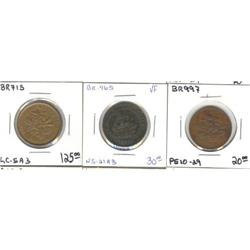 Breton # 715 AU-50, #965 VF-20 & #997 VF-20