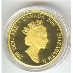 Canada Gold, $200.00 2001, proof