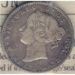 NFLD 10 Cents 1870, ICCS VG-10 Obverse 2