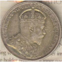 NFLD 20 Cents 1904H, ICCS AU-50.