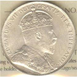 NFLD 50 Cents 1908c, ICCS MS-64.