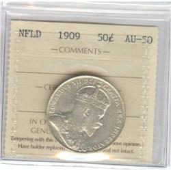 NFLD; 50 Cents 1909, ICCS AU-50.