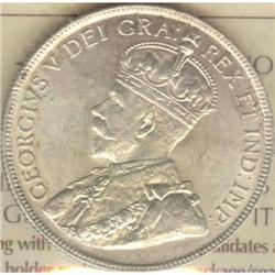 NFLD 50 Cents 1917c, ICCS MS-64.